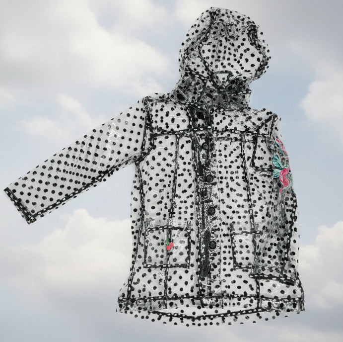 CATIMINI Signature Polka Dot Rain Jacket