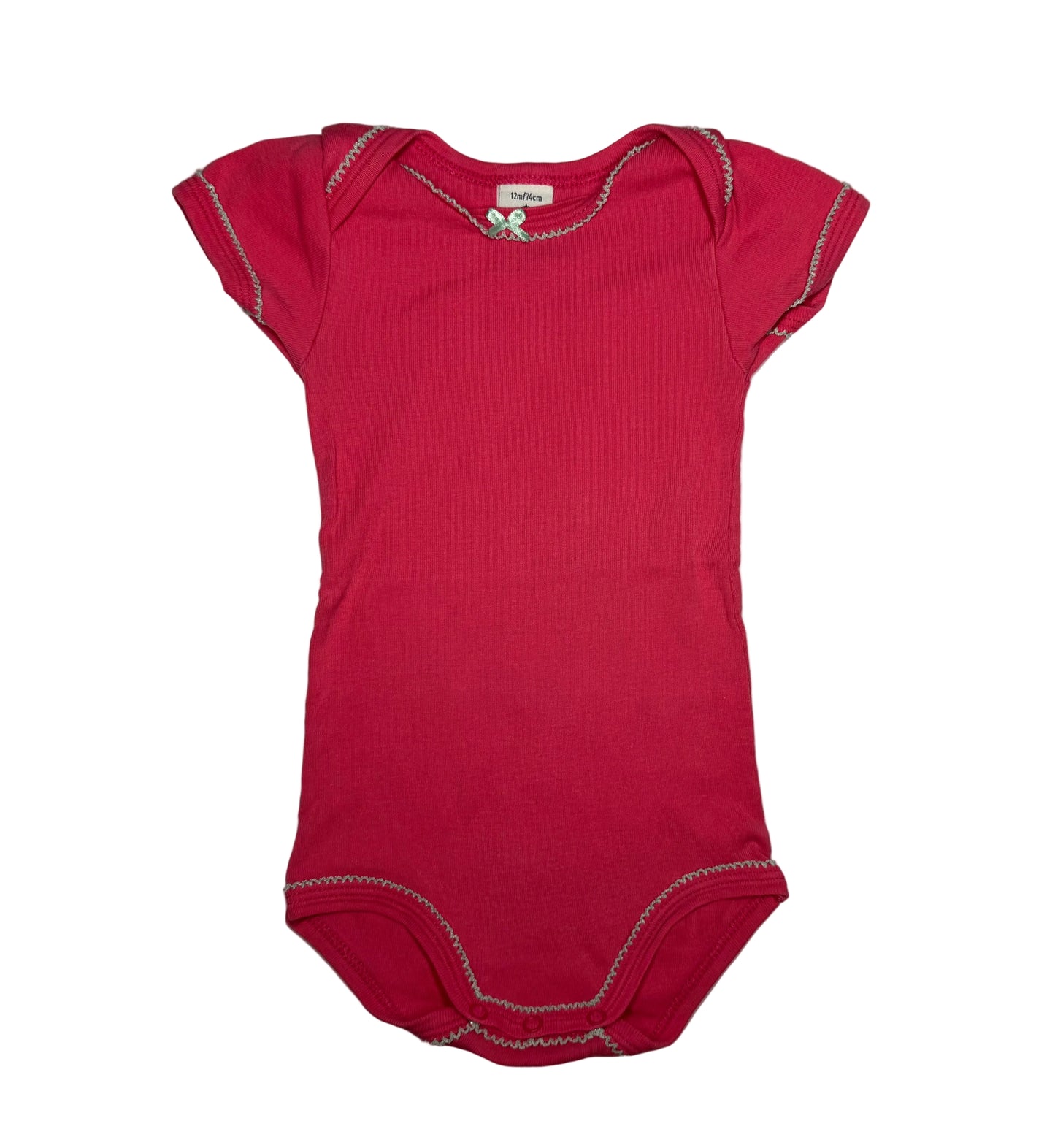 PETIT BATEAU Raspberry Bodysuit