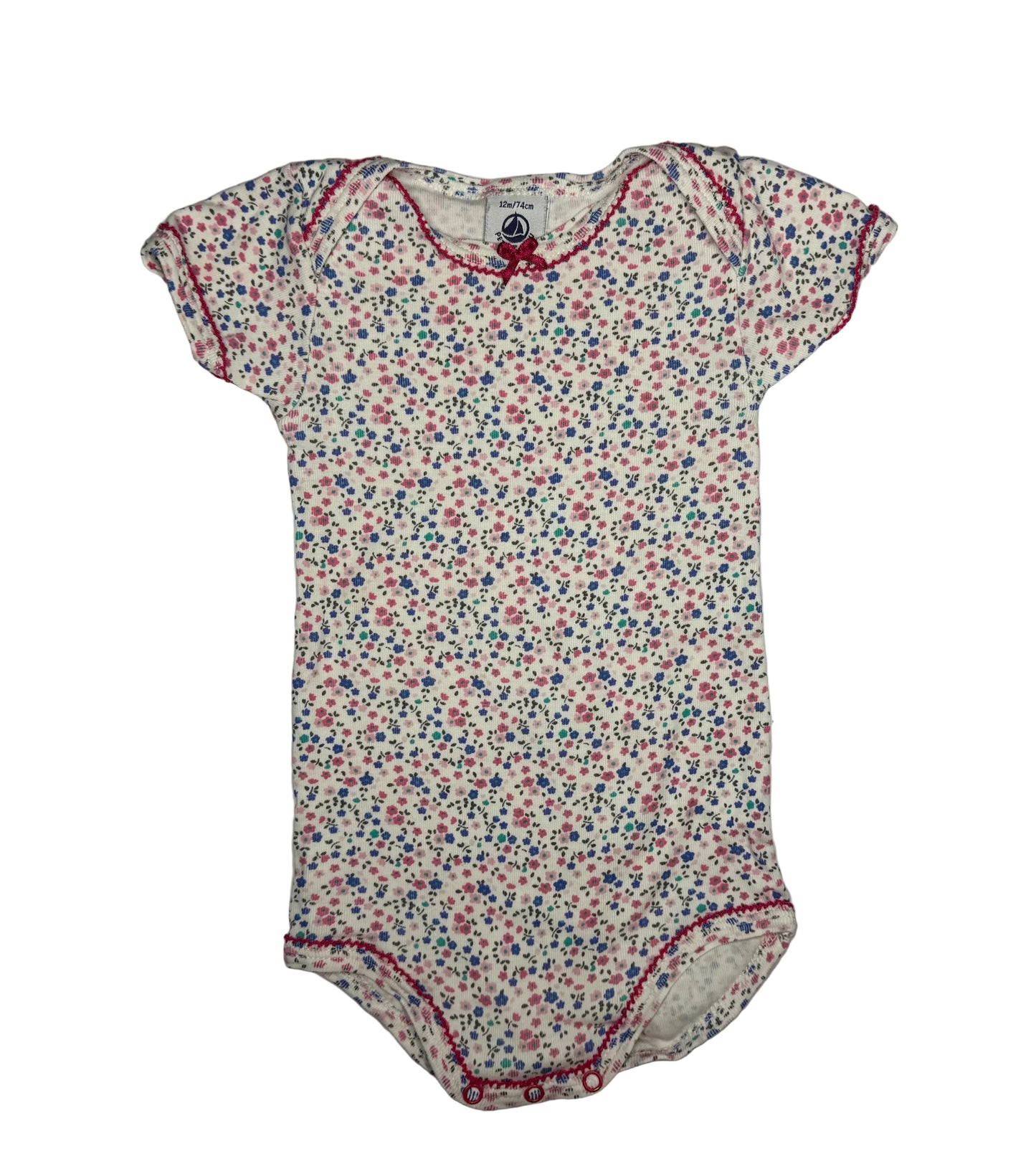 PETIT BATEAU Floral Bodysuit