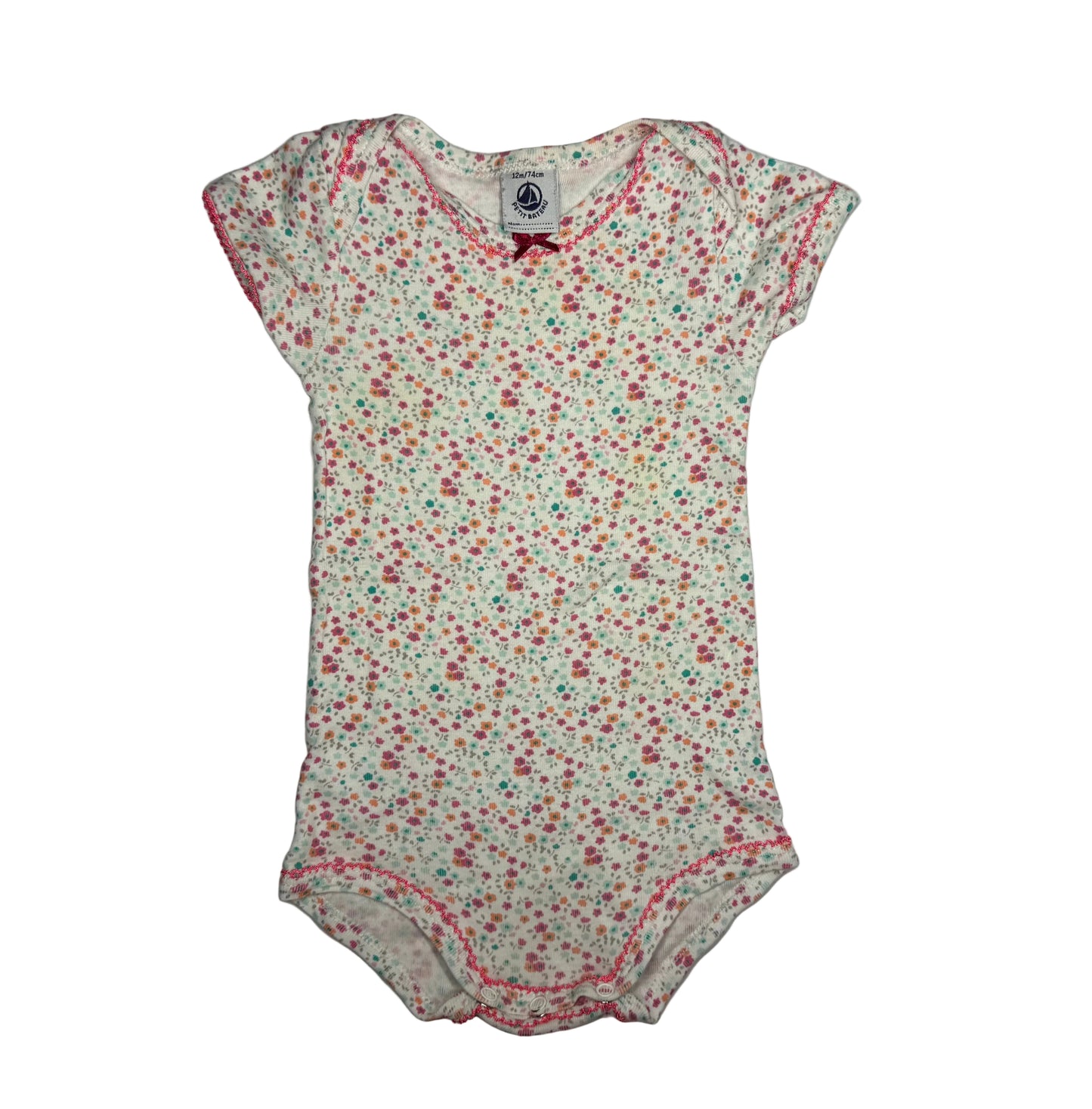 PETIT BATEAU Floral Bodysuit