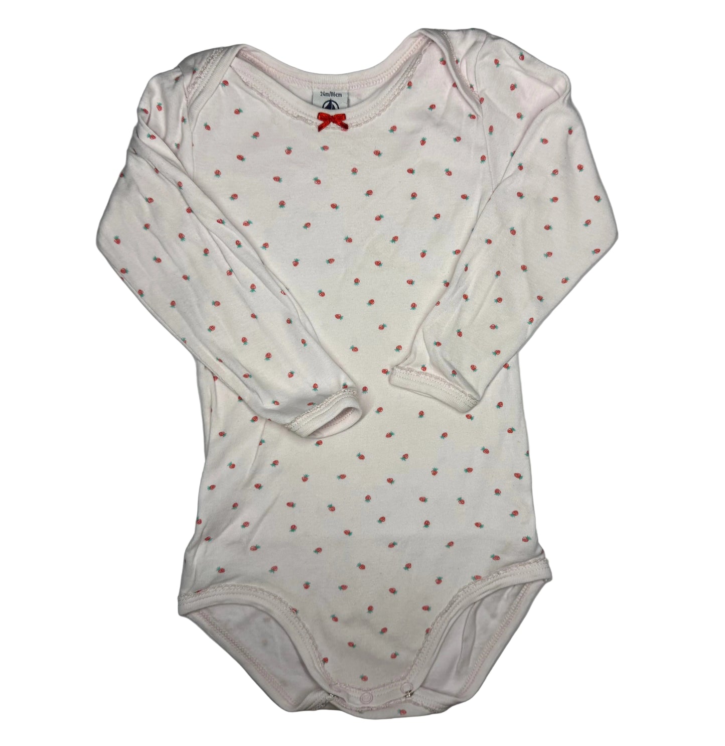 PETIT BATEAU Strawberry Bodysuit