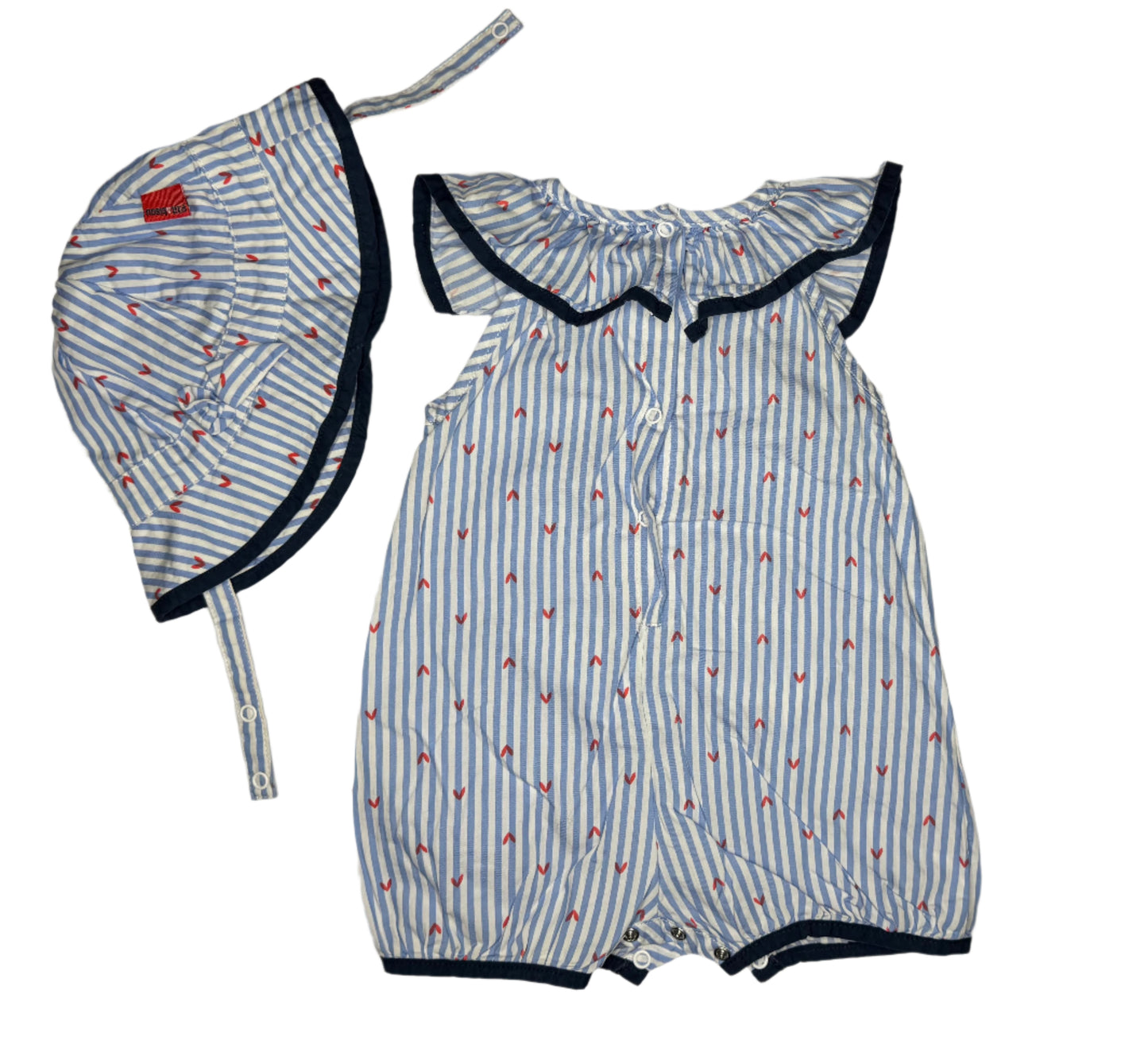 P'TIT BISOU Romper & hat
