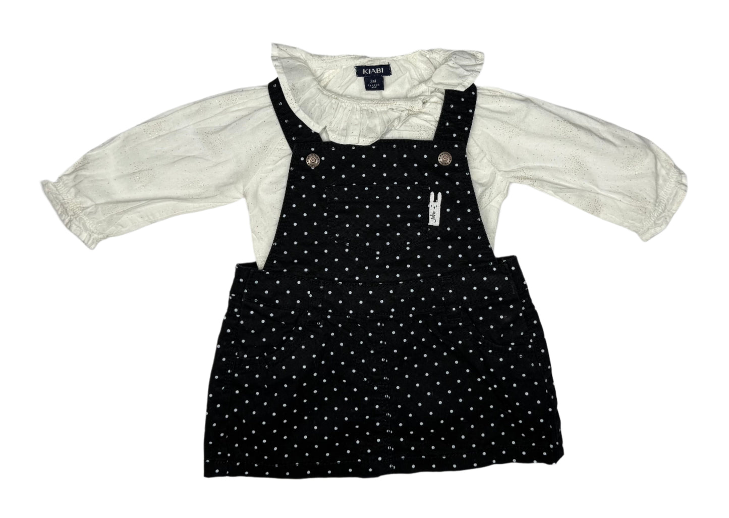 KIABI Pinafore Dress & Blouse