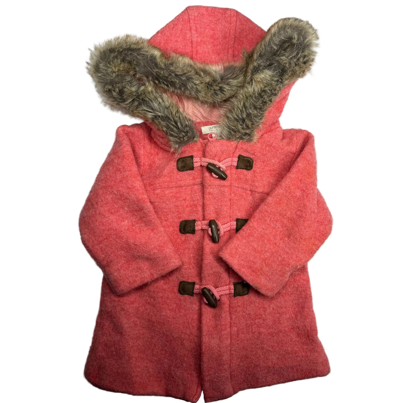 PUREBABY Wool Pink Coat
