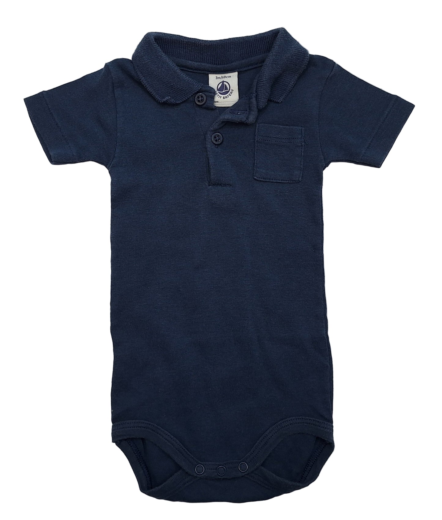 PETIT BATEAU Polo Bodysuit (Imperfect)