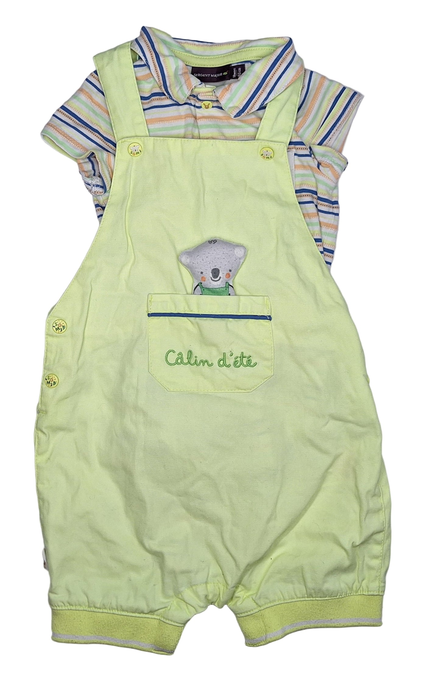 SERGENT MAJOR Overall & Tee set [Imperfect]