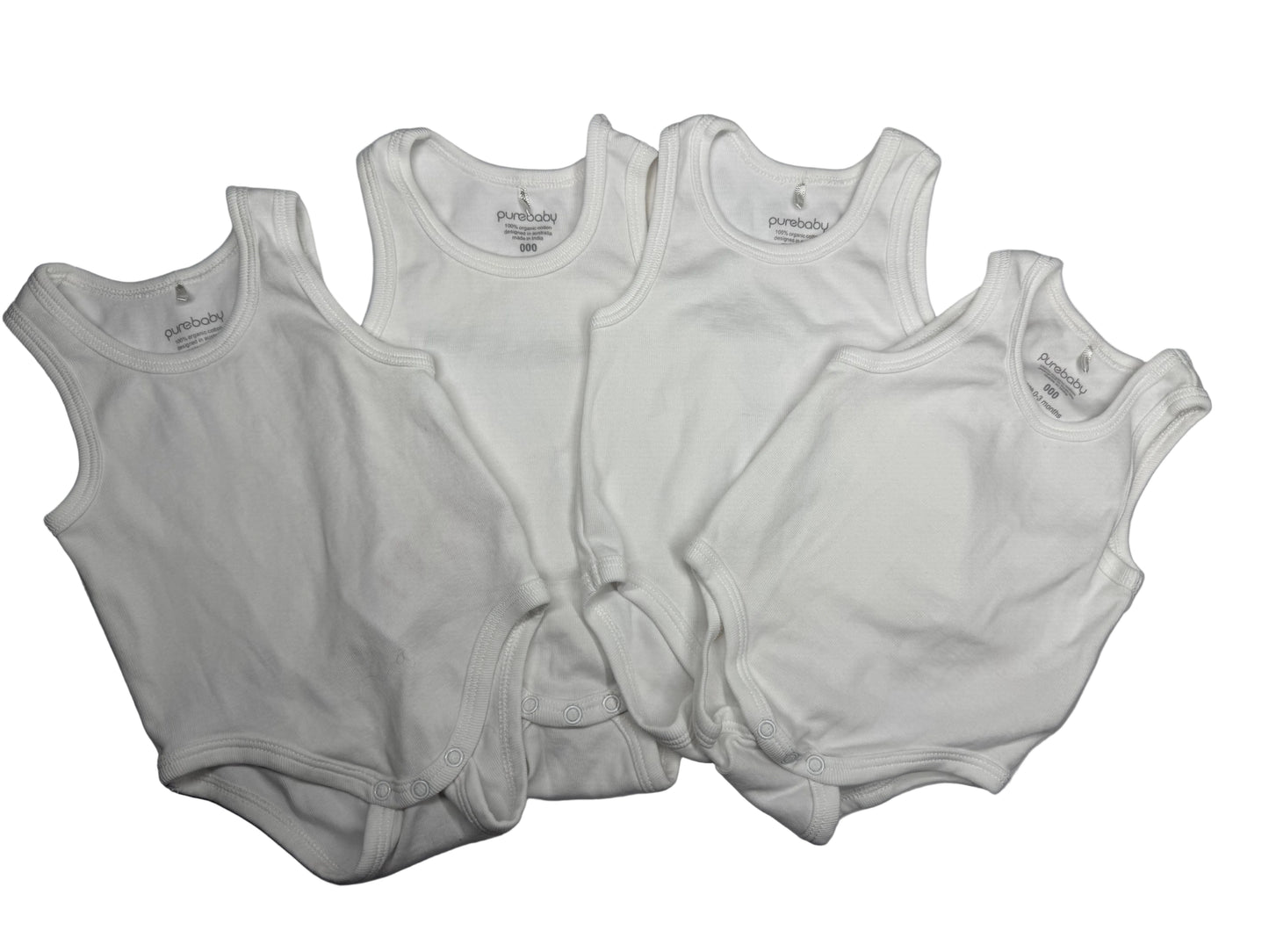 PUREBABY Bodysuits Lotx4