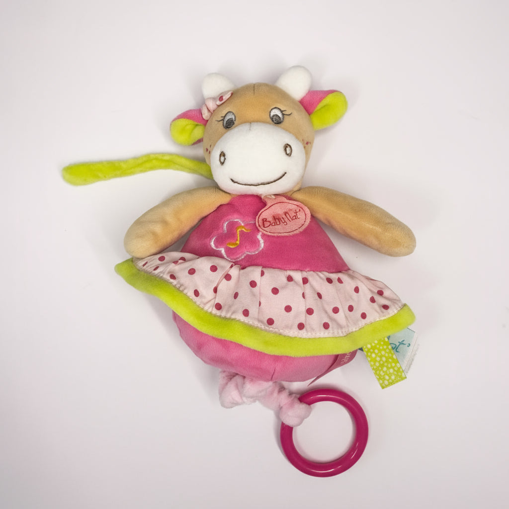 BABY NAT Musical Doudou Cow