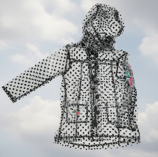 CATIMINI Signature Polka Dot Rain Jacket