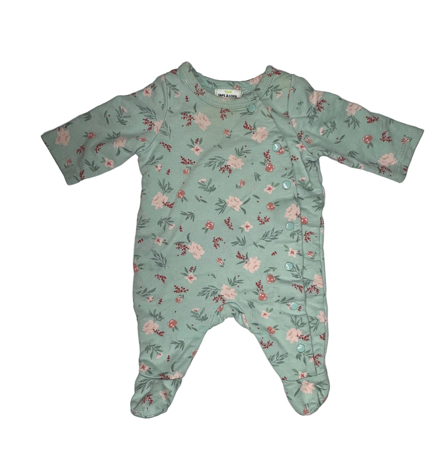 TAPE A L'OEIL Newborn Floral Pyjama