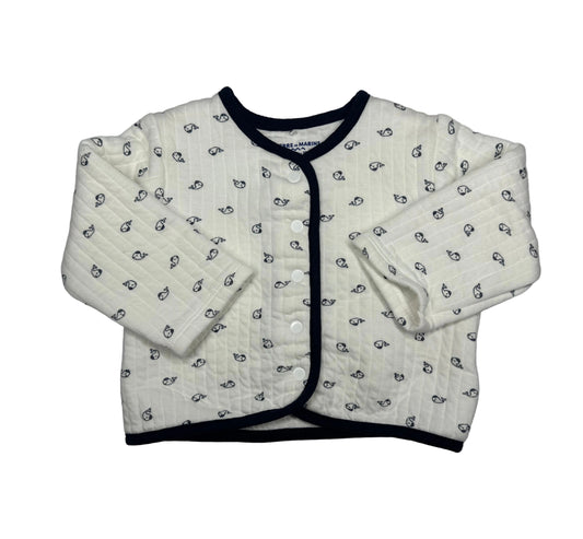 TERRE DE MARINS Whale Cardigan
