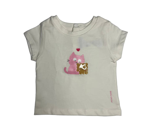 JACADI Cat Tee Shirt [New without Tag]