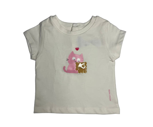 JACADI Cat Tee Shirt [New without Tag]