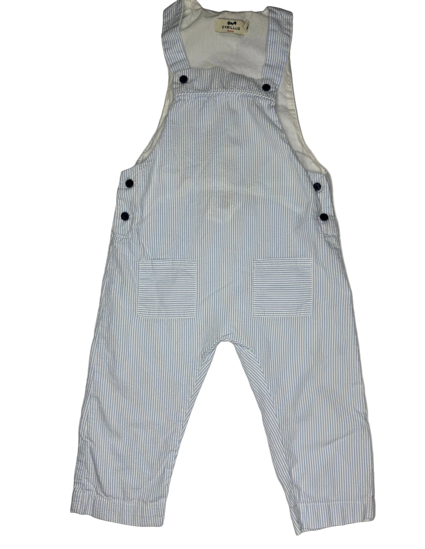 CYRILLUS Blue Stripe Overall [Premium]