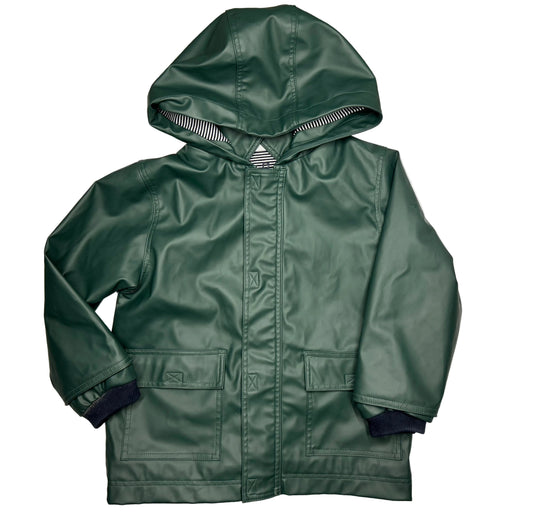 PETIT BATEAU Waterproof Forest Green Jacket