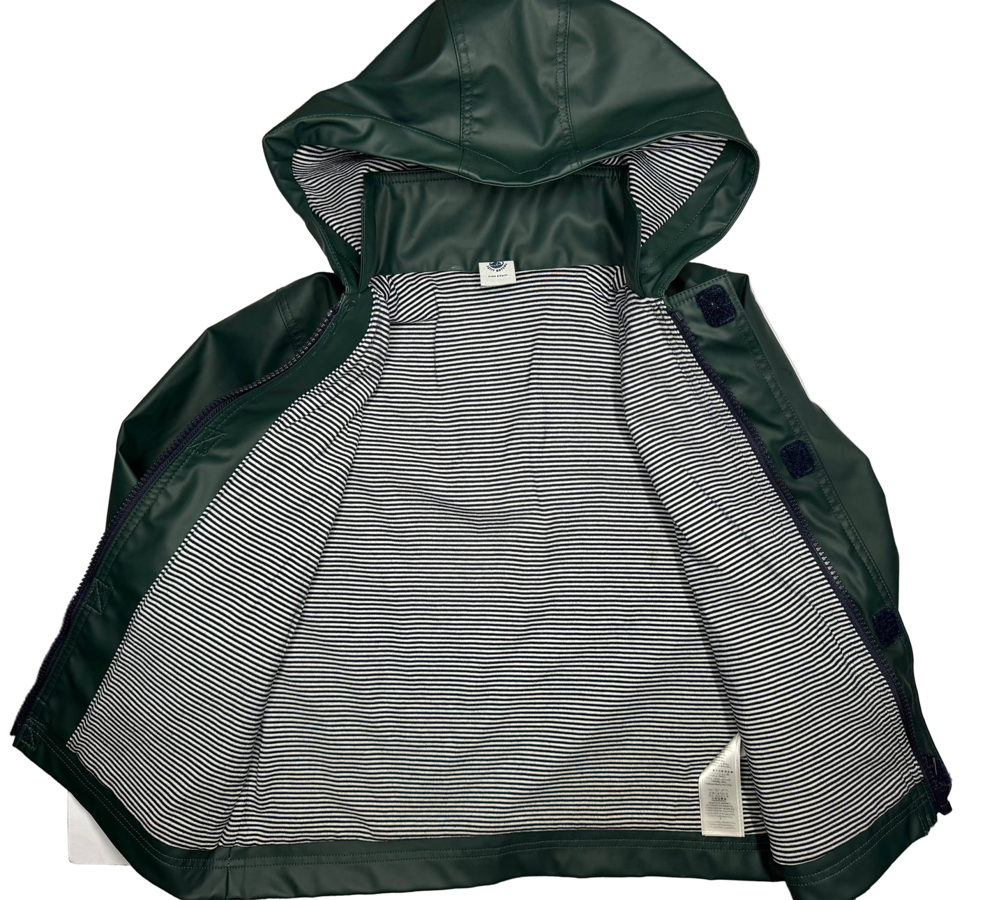 PETIT BATEAU Waterproof Forest Green Jacket