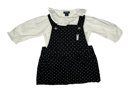 KIABI Pinafore Dress & Blouse