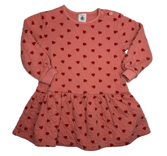PETIT BATEAU Pink Heart Dress