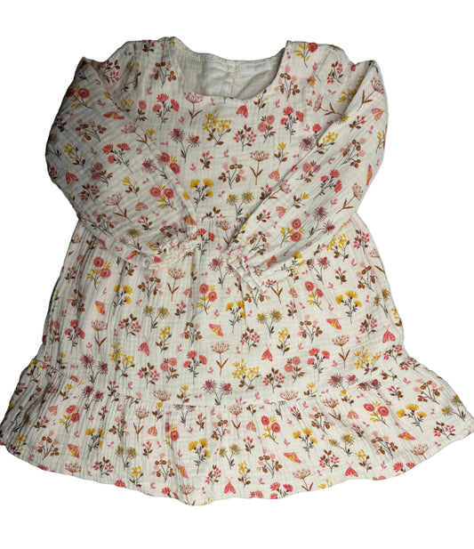 PUREBABY Long Sleeve muslin Dress